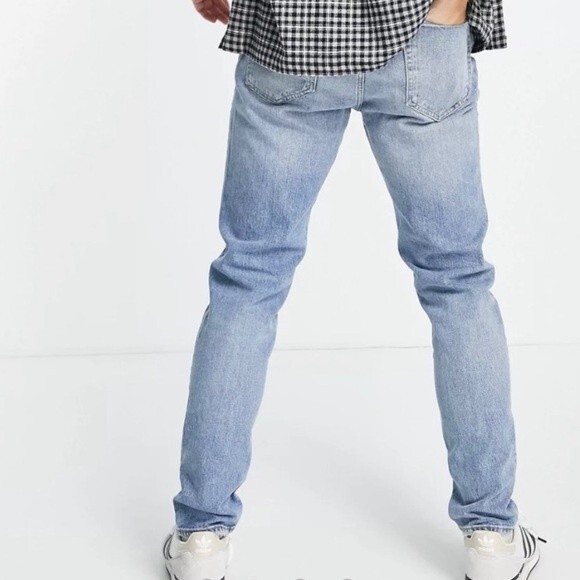 Abercrombie &‎ Fitch 30x32 A&F Vintage Stretch 90s Slim Jeans Denim Distressed - Picture 2 of 14